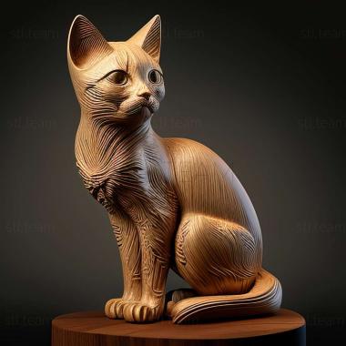 3D model Mekong Bobtail cat (STL)